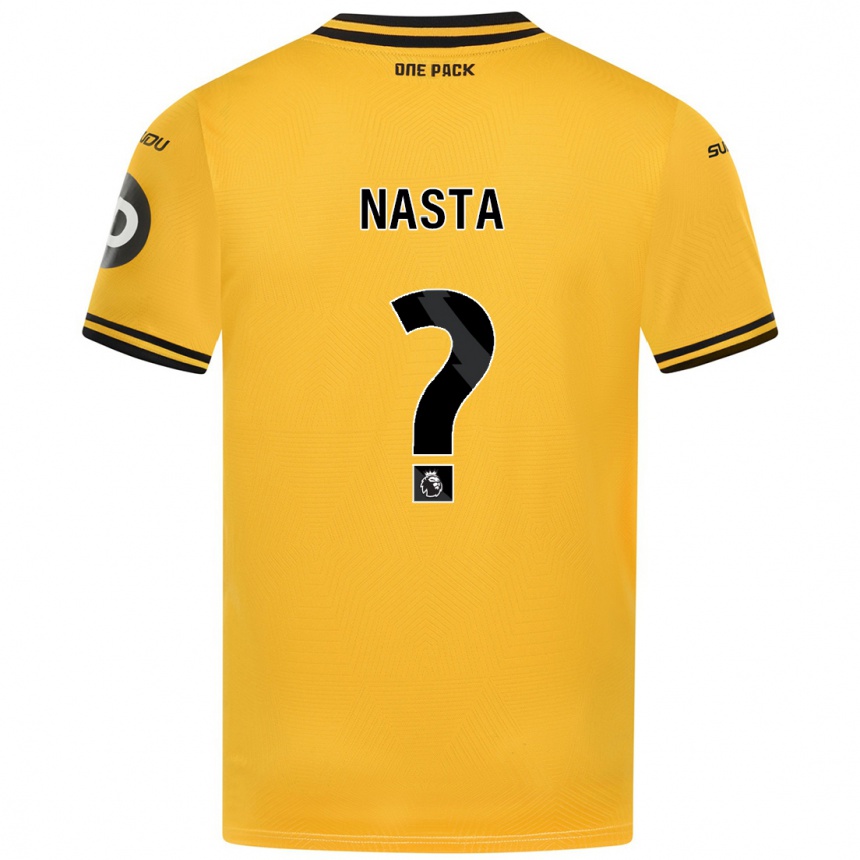 Enfant Football Maillot Arthur Nasta #0 Jaune Tenues Domicile 2024/25