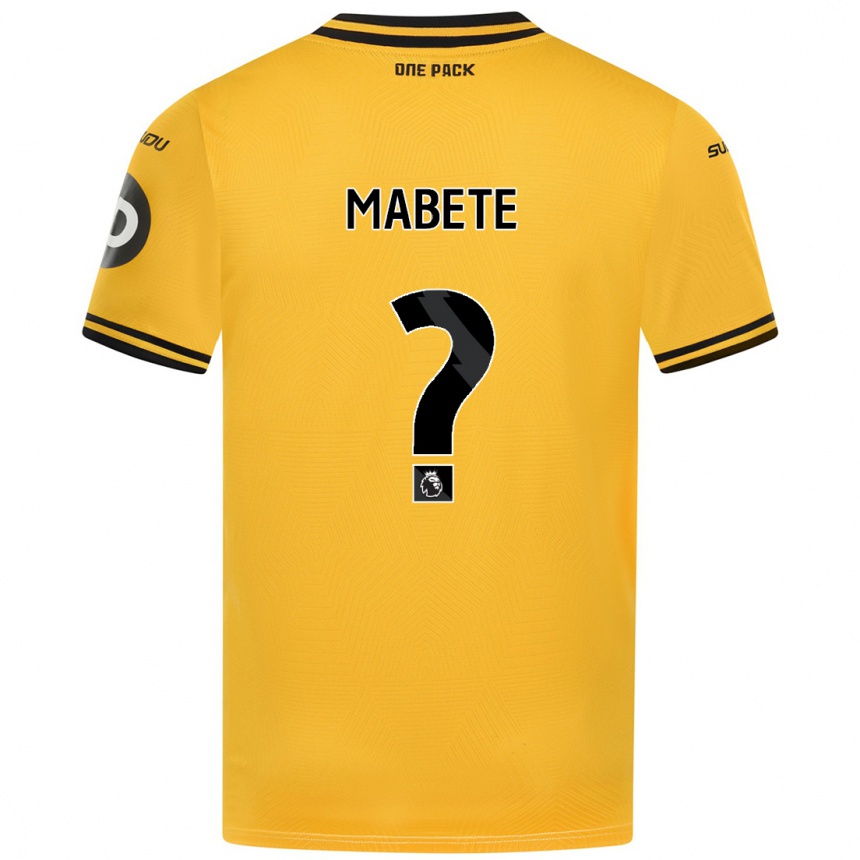 Enfant Football Maillot Filozofe Mabete #0 Jaune Tenues Domicile 2024/25