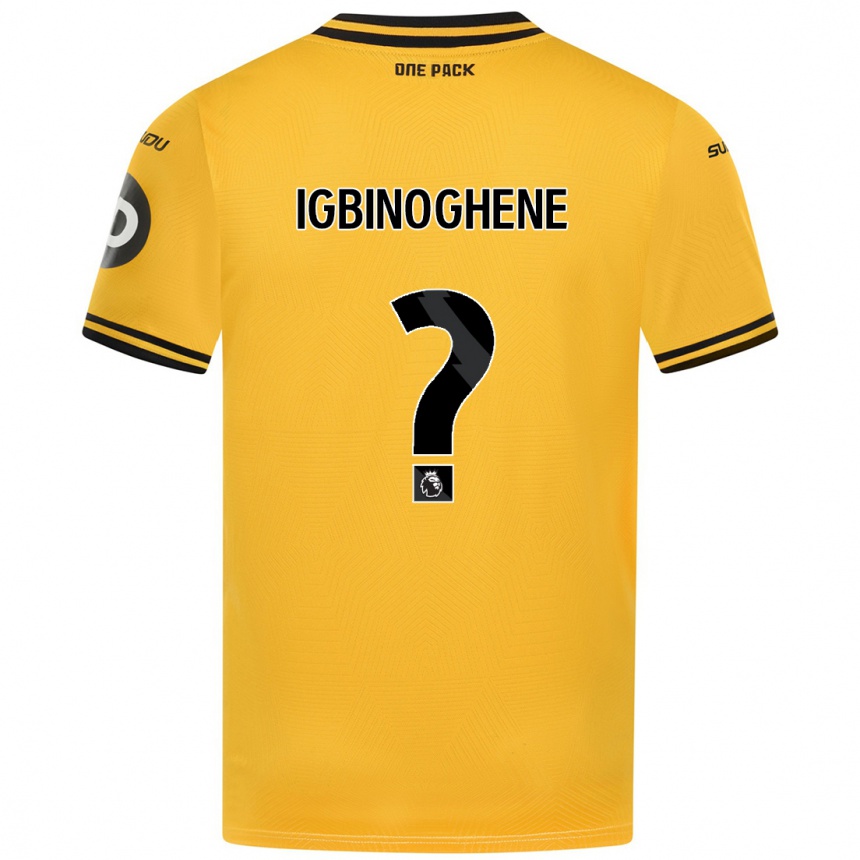 Enfant Football Maillot Testimony Igbinoghene #0 Jaune Tenues Domicile 2024/25