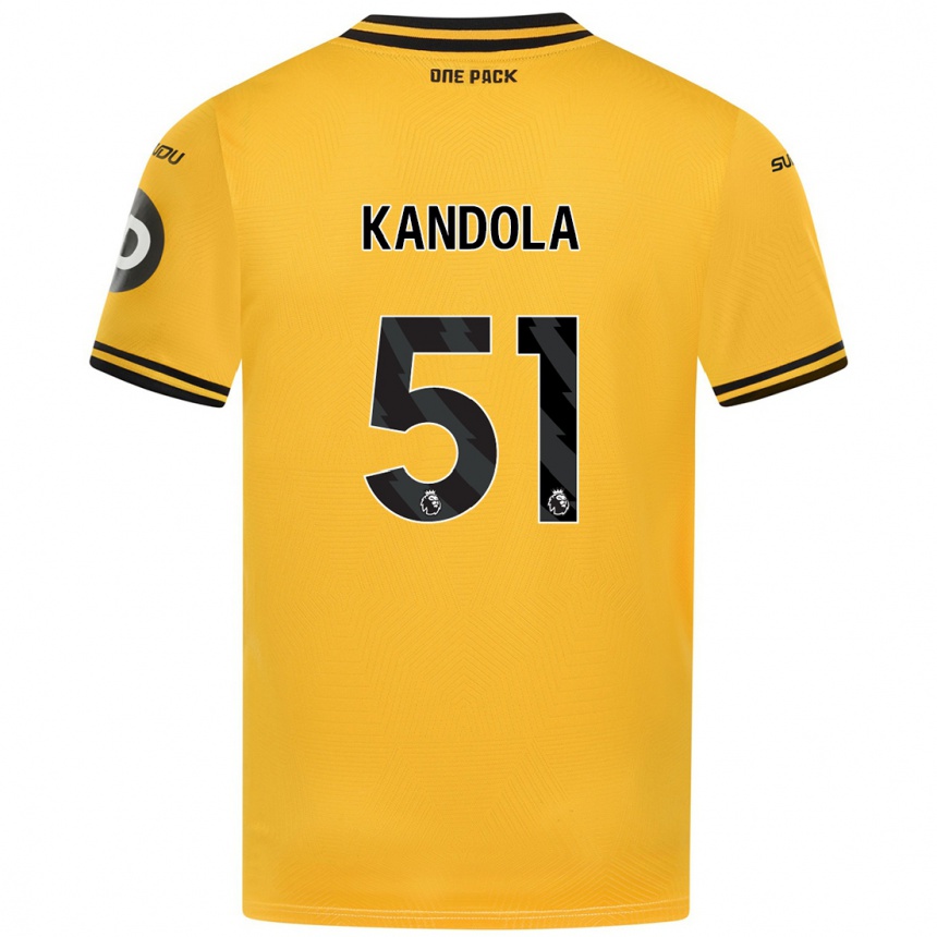 Enfant Football Maillot Kam Kandola #51 Jaune Tenues Domicile 2024/25