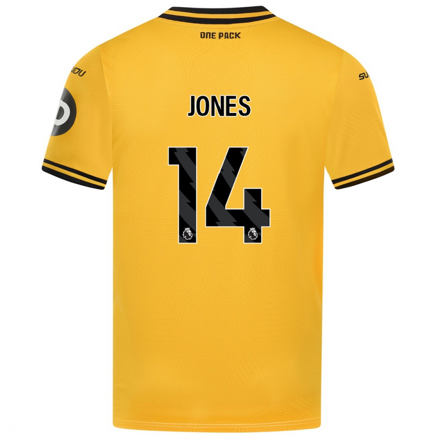 Enfant Football Maillot Meesha Dudley-Jones #14 Jaune Tenues Domicile 2024/25