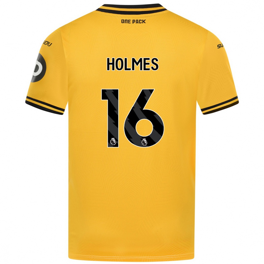 Enfant Football Maillot Summer Holmes #16 Jaune Tenues Domicile 2024/25