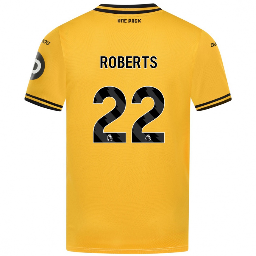 Enfant Football Maillot Beth Roberts #22 Jaune Tenues Domicile 2024/25