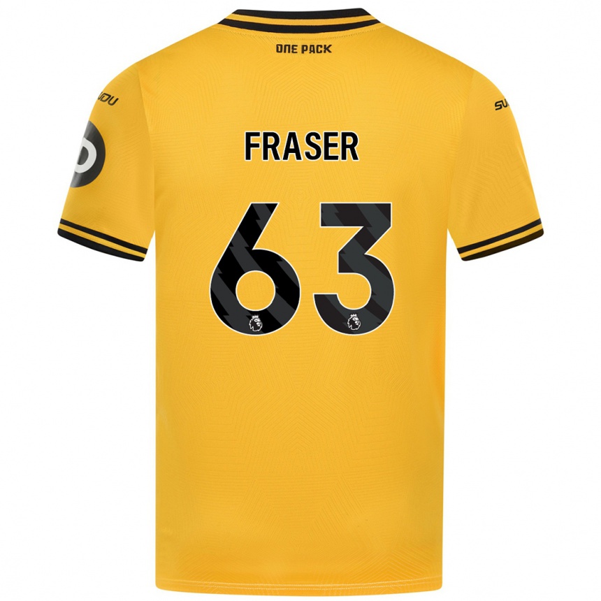 Enfant Football Maillot Nathan Fraser #63 Jaune Tenues Domicile 2024/25