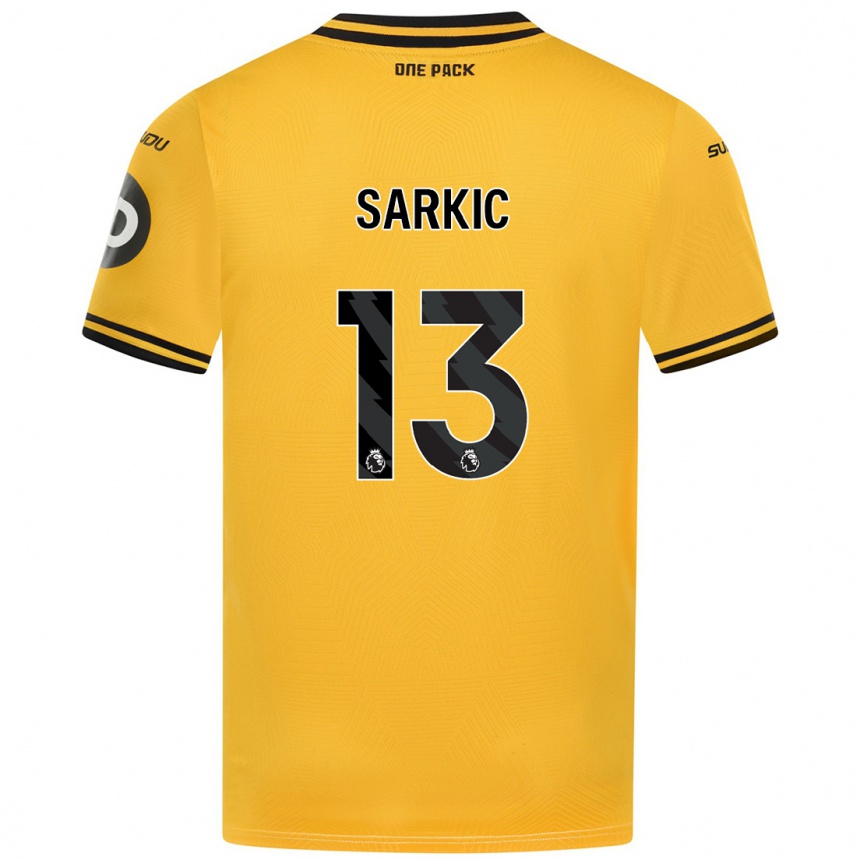 Enfant Football Maillot Matija Sarkic #13 Jaune Tenues Domicile 2024/25