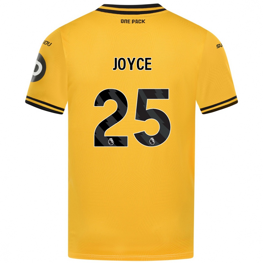 Enfant Football Maillot Leonie Joyce #25 Jaune Tenues Domicile 2024/25