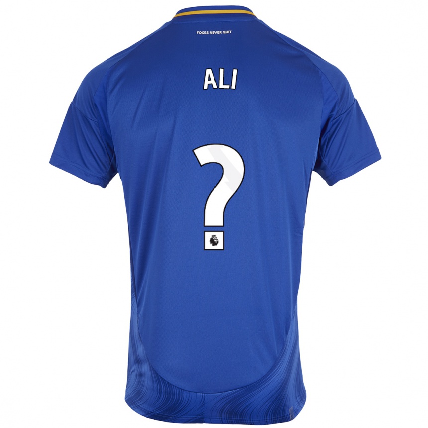 Enfant Football Maillot Mirsad Ali #0 Bleu Blanc Tenues Domicile 2024/25