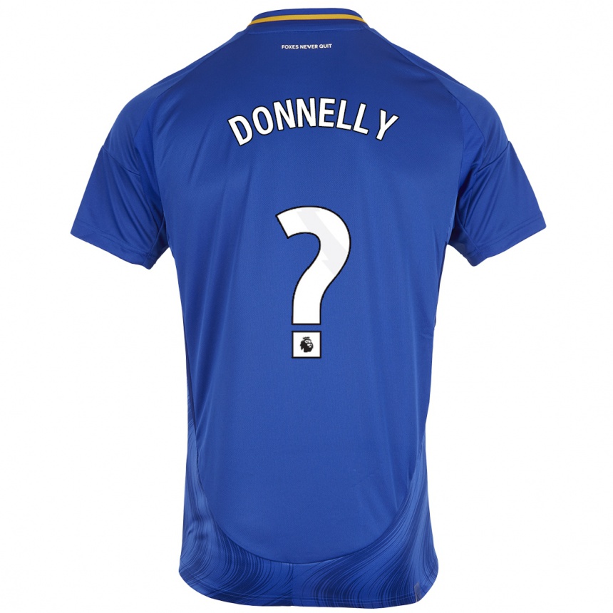 Enfant Football Maillot Ryan Donnelly #0 Bleu Blanc Tenues Domicile 2024/25