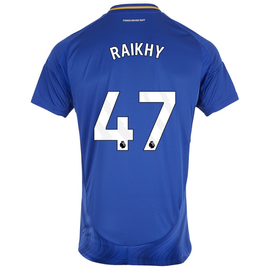 Enfant Football Maillot Arjan Raikhy #47 Bleu Blanc Tenues Domicile 2024/25