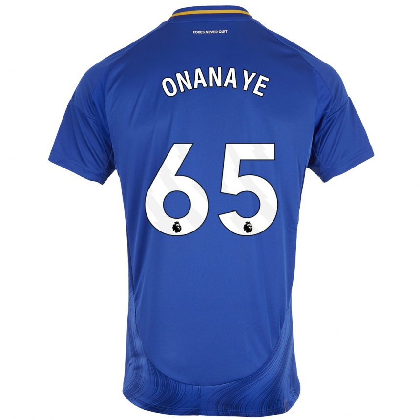 Enfant Football Maillot Toby Onanaye #65 Bleu Blanc Tenues Domicile 2024/25