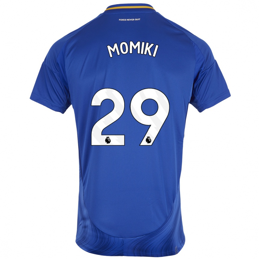 Enfant Football Maillot Yuka Momiki #29 Bleu Blanc Tenues Domicile 2024/25