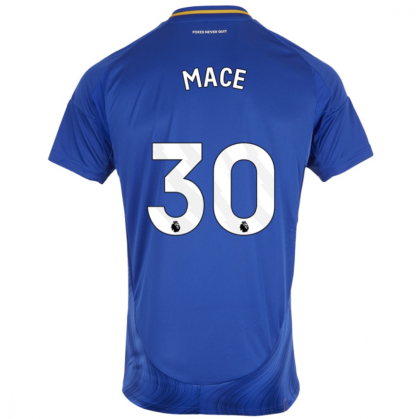 Enfant Football Maillot Ruby Mace #30 Bleu Blanc Tenues Domicile 2024/25