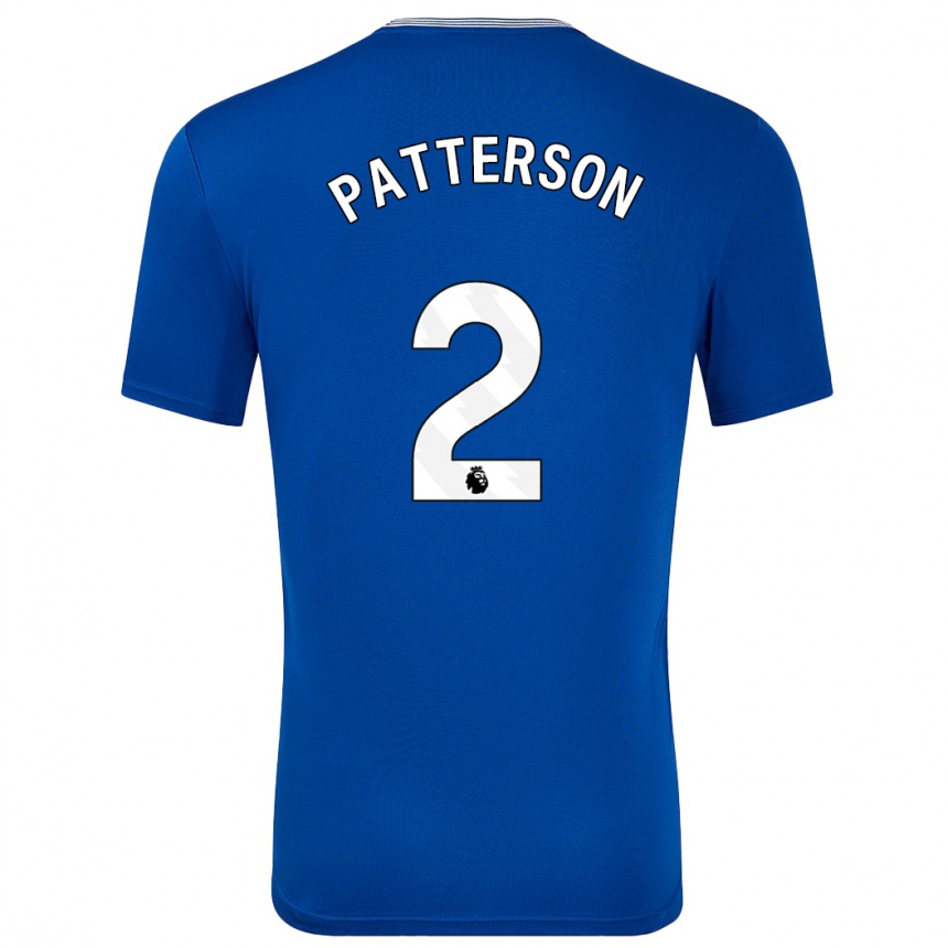 Enfant Football Maillot Nathan Patterson #2 Bleu Avec Tenues Domicile 2024/25