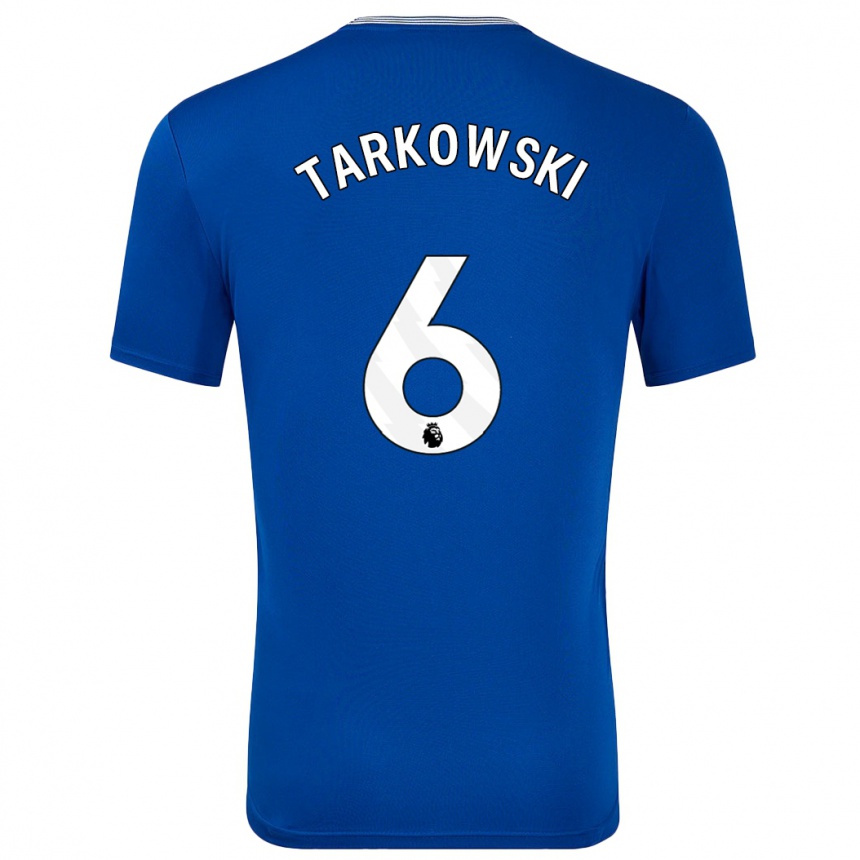 Enfant Football Maillot James Tarkowski #6 Bleu Avec Tenues Domicile 2024/25