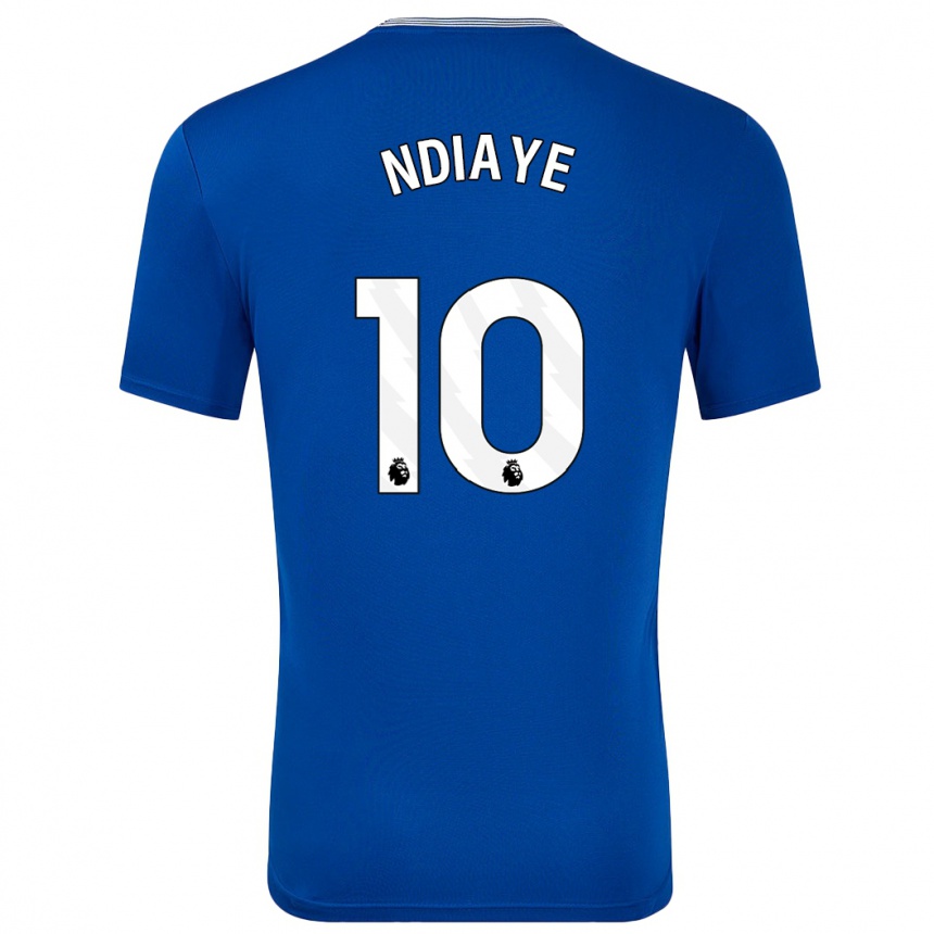 Enfant Football Maillot Iliman Ndiaye #10 Bleu Avec Tenues Domicile 2024/25