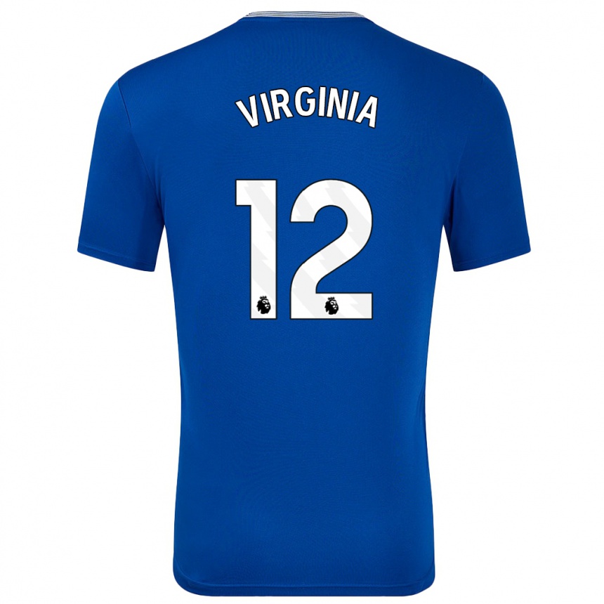 Enfant Football Maillot João Virgínia #12 Bleu Avec Tenues Domicile 2024/25