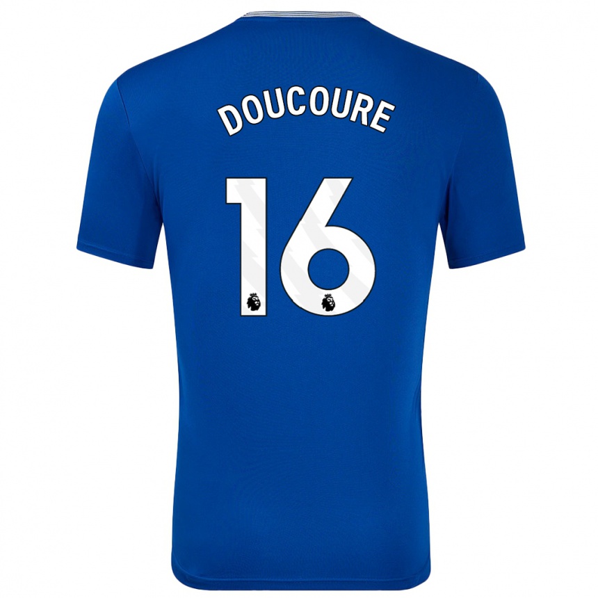 Enfant Football Maillot Abdoulaye Doucouré #16 Bleu Avec Tenues Domicile 2024/25