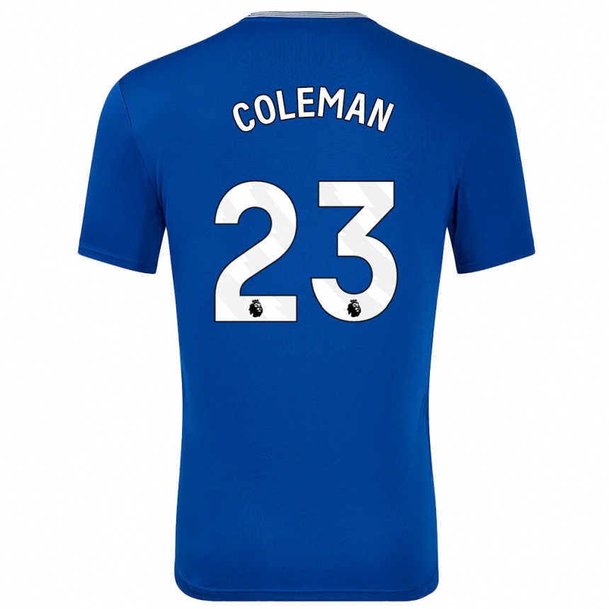 Enfant Football Maillot Seamus Coleman #23 Bleu Avec Tenues Domicile 2024/25