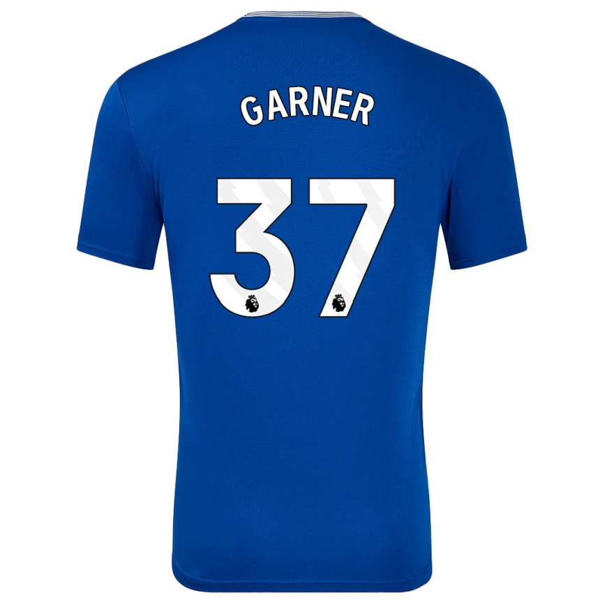 Enfant Football Maillot James Garner #37 Bleu Avec Tenues Domicile 2024/25