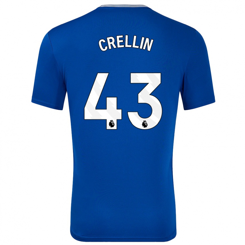 Enfant Football Maillot Billy Crellin #43 Bleu Avec Tenues Domicile 2024/25