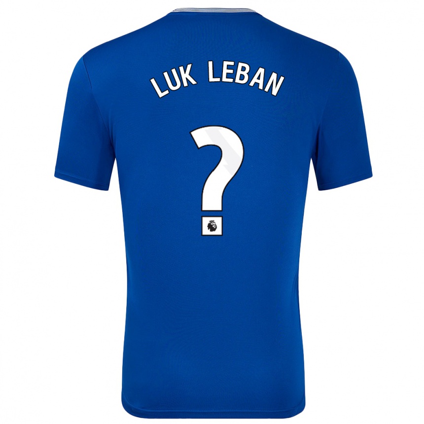 Enfant Football Maillot Zan Luk Leban #0 Bleu Avec Tenues Domicile 2024/25