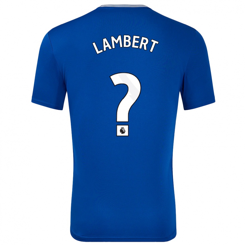 Enfant Football Maillot Rocco Lambert #0 Bleu Avec Tenues Domicile 2024/25