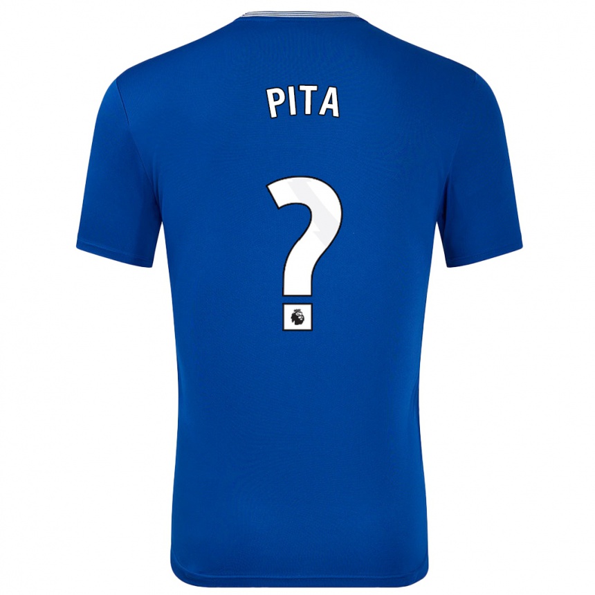 Enfant Football Maillot Shea Pita #0 Bleu Avec Tenues Domicile 2024/25