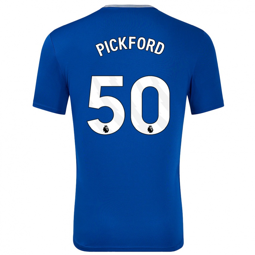 Enfant Football Maillot George Pickford #50 Bleu Avec Tenues Domicile 2024/25