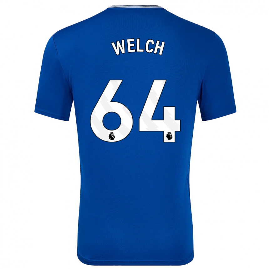 Enfant Football Maillot Reece Welch #64 Bleu Avec Tenues Domicile 2024/25