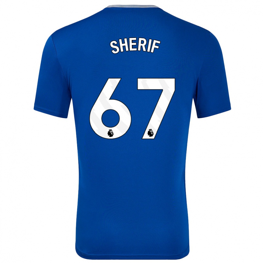 Enfant Football Maillot Martin Sherif #67 Bleu Avec Tenues Domicile 2024/25