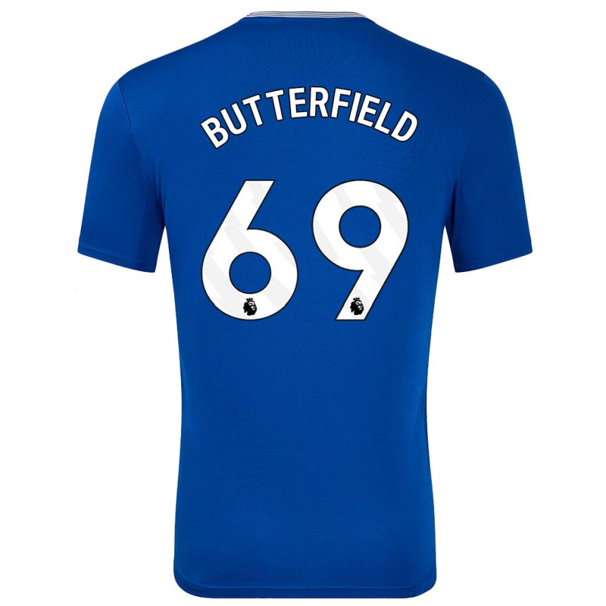 Enfant Football Maillot Luke Butterfield #69 Bleu Avec Tenues Domicile 2024/25