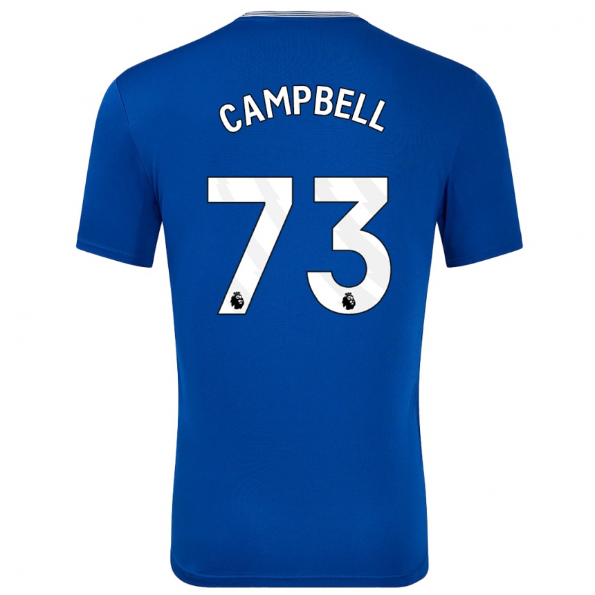 Enfant Football Maillot Elijah Campbell #73 Bleu Avec Tenues Domicile 2024/25