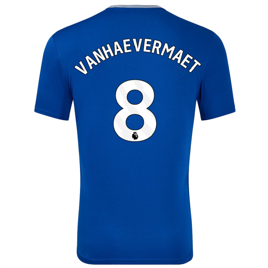 Enfant Football Maillot Justine Vanhaevermaet #8 Bleu Avec Tenues Domicile 2024/25