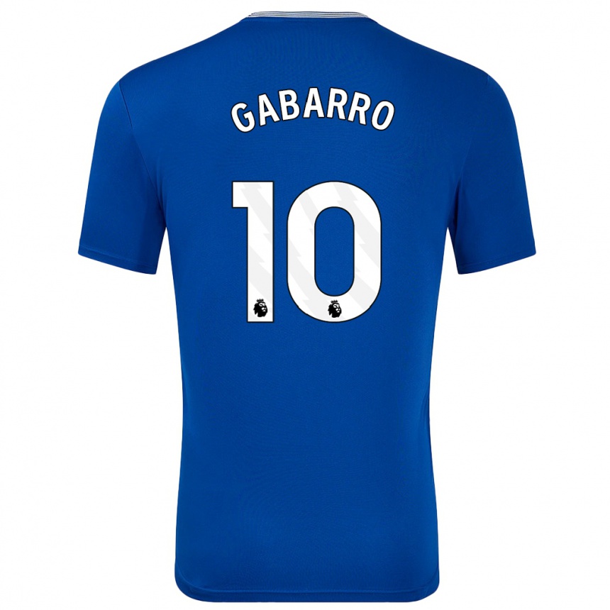 Enfant Football Maillot Inma Gabarro #10 Bleu Avec Tenues Domicile 2024/25