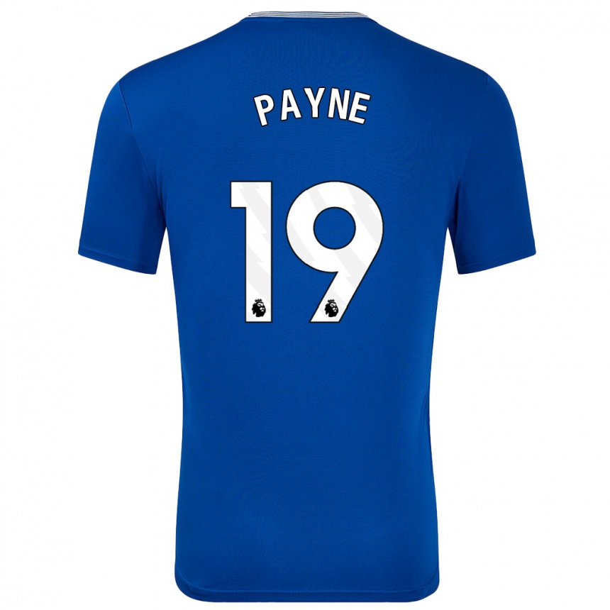 Enfant Football Maillot Heather Payne #19 Bleu Avec Tenues Domicile 2024/25