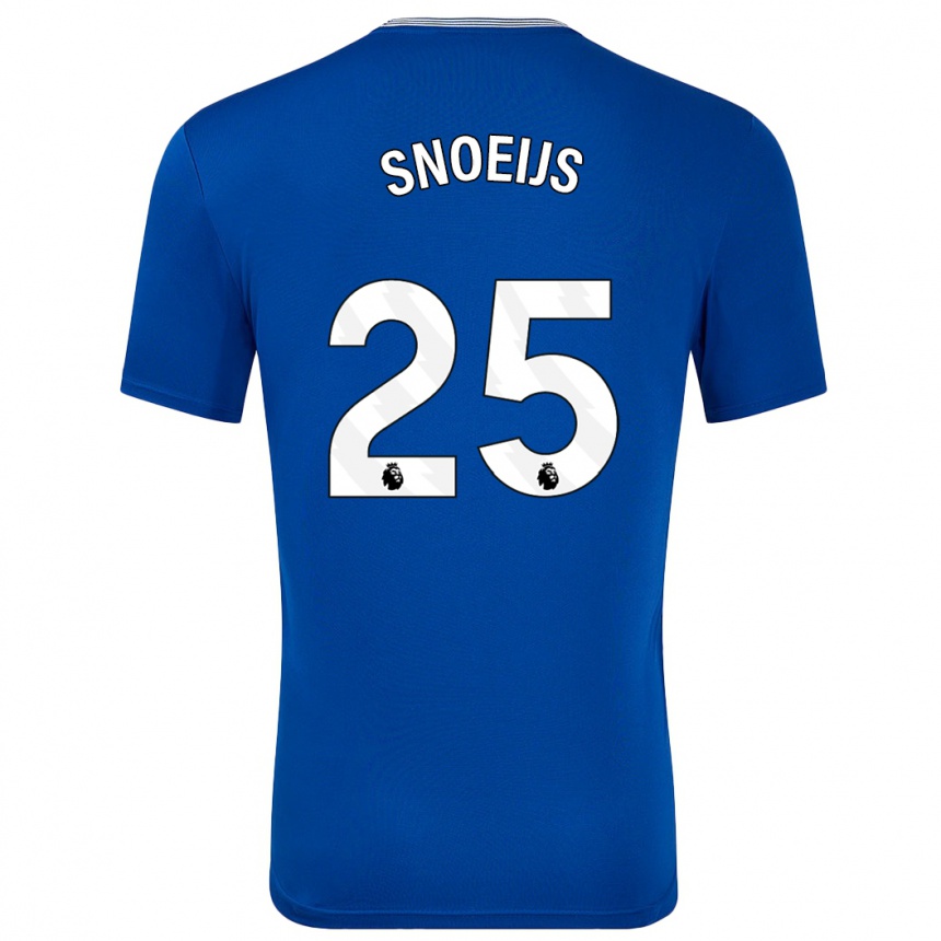 Enfant Football Maillot Katja Snoeijs #25 Bleu Avec Tenues Domicile 2024/25