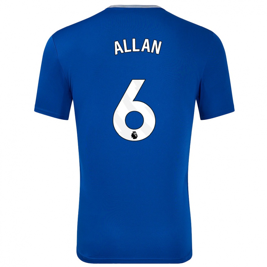 Enfant Football Maillot Allan #6 Bleu Avec Tenues Domicile 2024/25