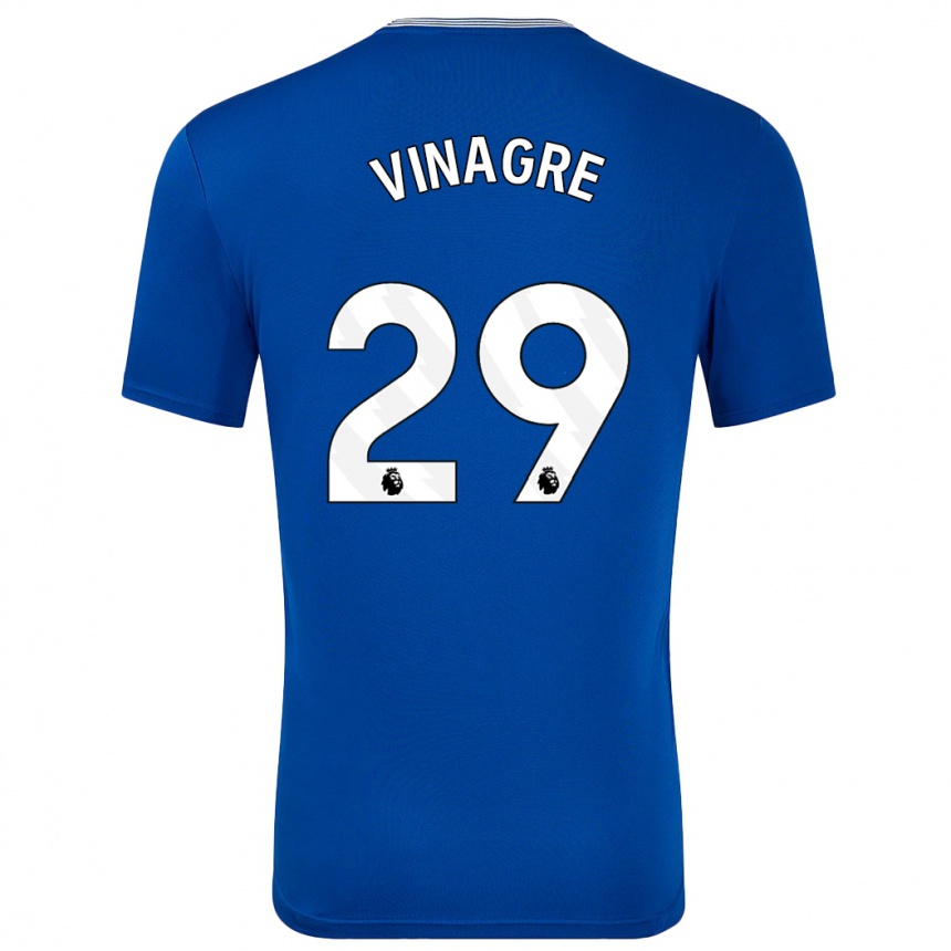 Enfant Football Maillot Ruben Vinagre #29 Bleu Avec Tenues Domicile 2024/25