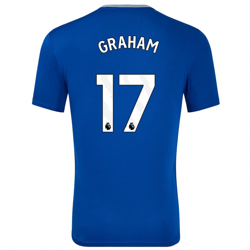 Enfant Football Maillot Lucy Graham #17 Bleu Avec Tenues Domicile 2024/25