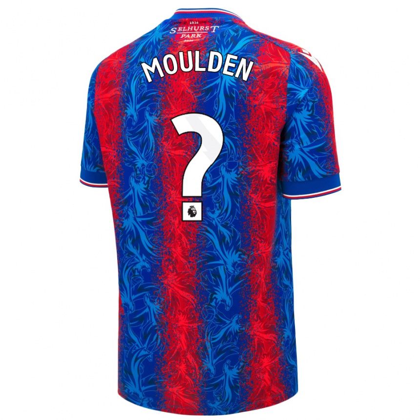 Enfant Football Maillot Louie Moulden #0 Rayures Rouges Et Bleues Tenues Domicile 2024/25