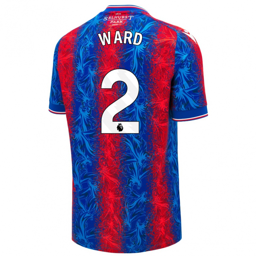 Enfant Football Maillot Joel Ward #2 Rayures Rouges Et Bleues Tenues Domicile 2024/25