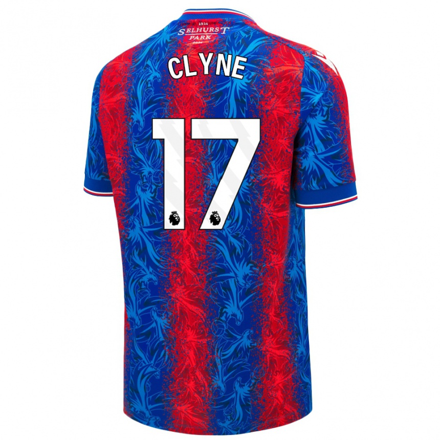 Enfant Football Maillot Nathaniel Clyne #17 Rayures Rouges Et Bleues Tenues Domicile 2024/25