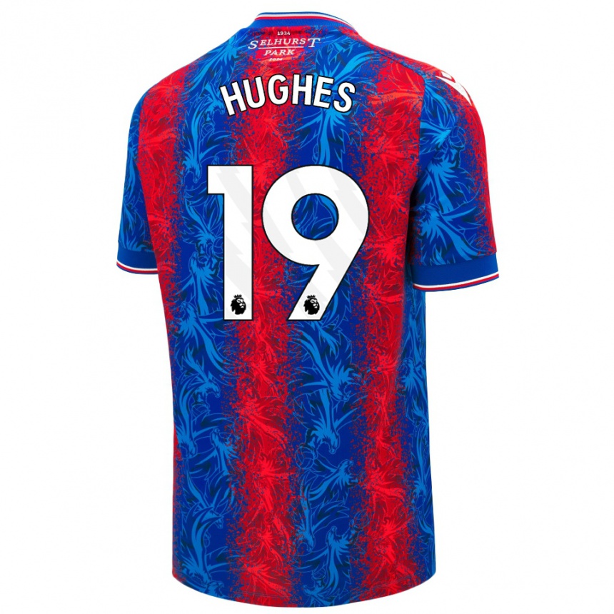 Enfant Football Maillot Will Hughes #19 Rayures Rouges Et Bleues Tenues Domicile 2024/25