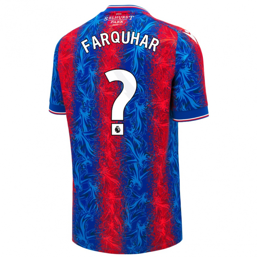 Enfant Football Maillot Craig Farquhar #0 Rayures Rouges Et Bleues Tenues Domicile 2024/25