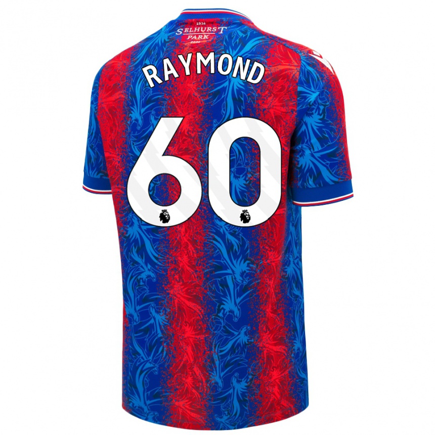 Enfant Football Maillot Jadan Raymond #60 Rayures Rouges Et Bleues Tenues Domicile 2024/25