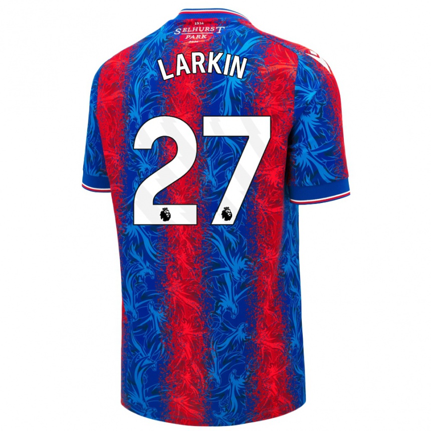 Enfant Football Maillot Abbie Larkin #27 Rayures Rouges Et Bleues Tenues Domicile 2024/25