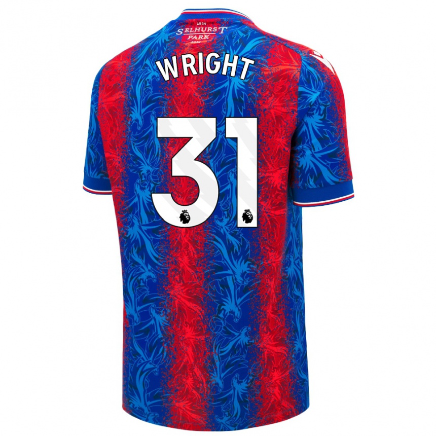 Enfant Football Maillot Annis-Clara Wright #31 Rayures Rouges Et Bleues Tenues Domicile 2024/25