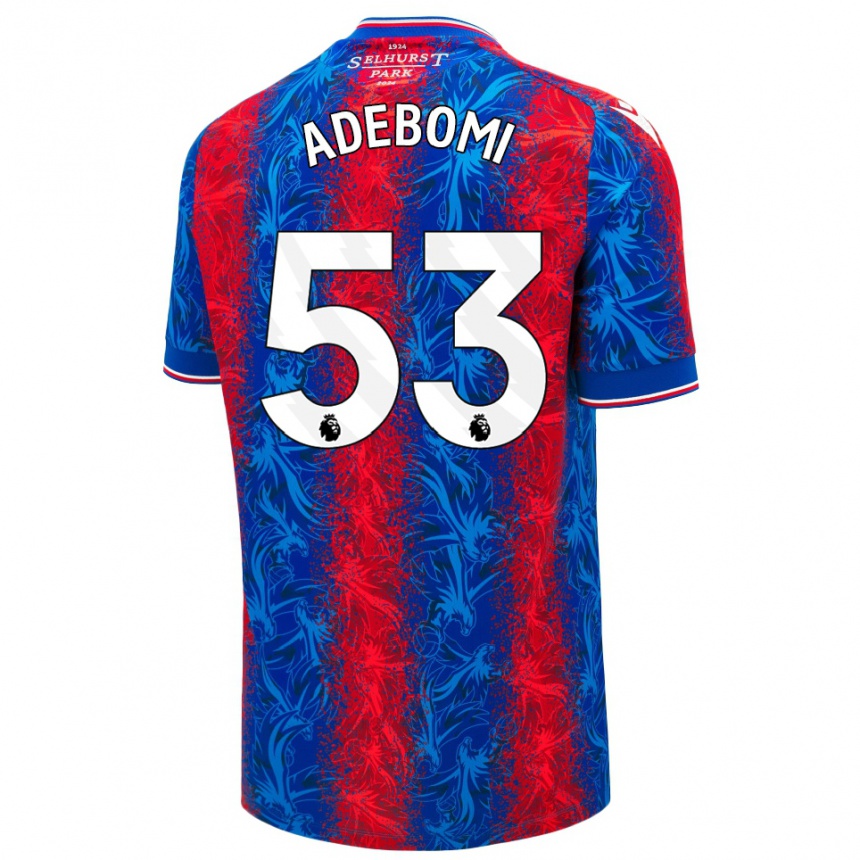 Enfant Football Maillot Ademola Ola Adebomi #53 Rayures Rouges Et Bleues Tenues Domicile 2024/25