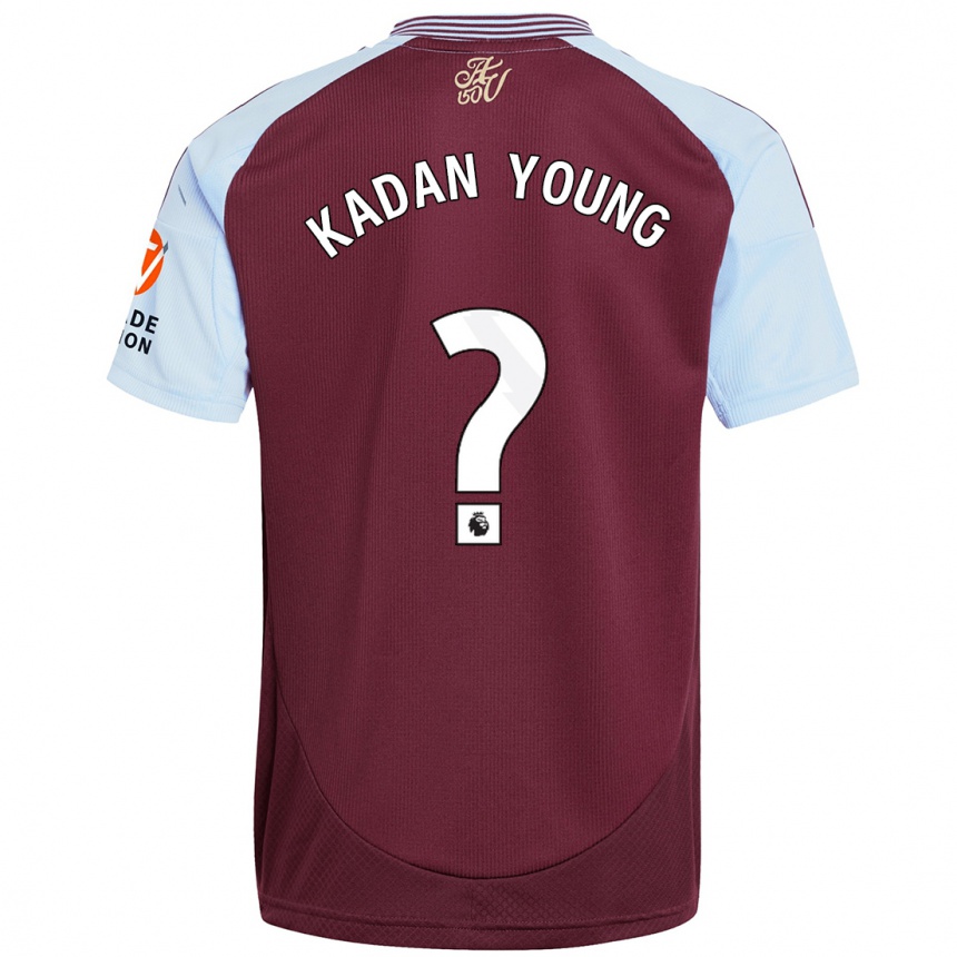 Enfant Football Maillot Kadan Young #0 Bordeaux Bleu Ciel Tenues Domicile 2024/25