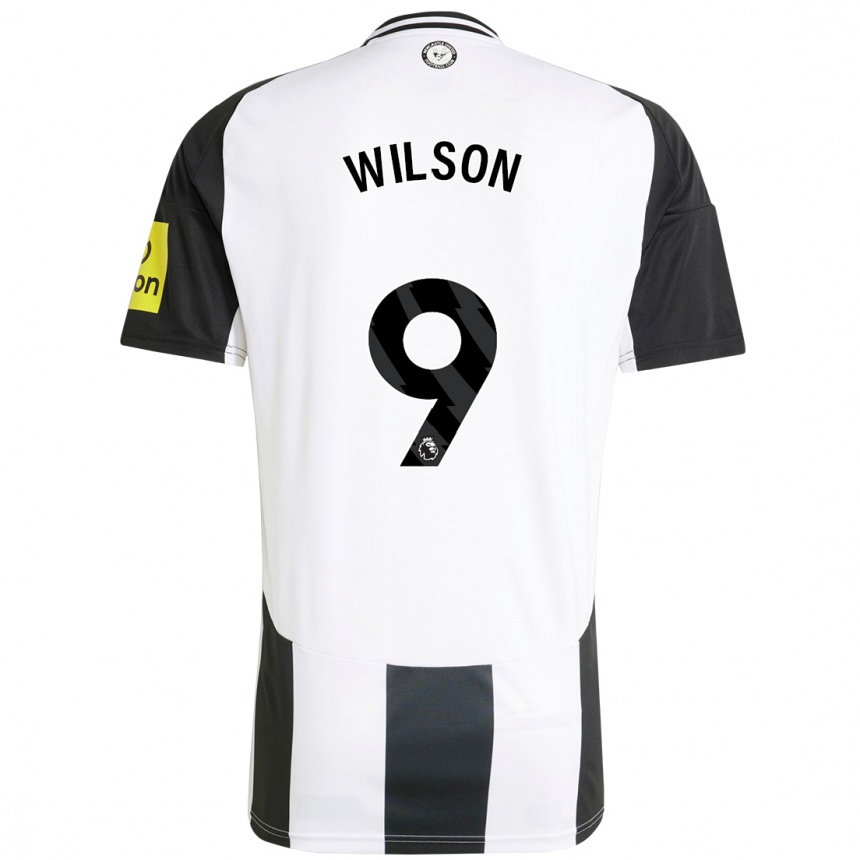 Enfant Football Maillot Callum Wilson #9 Blanc Noir Tenues Domicile 2024/25